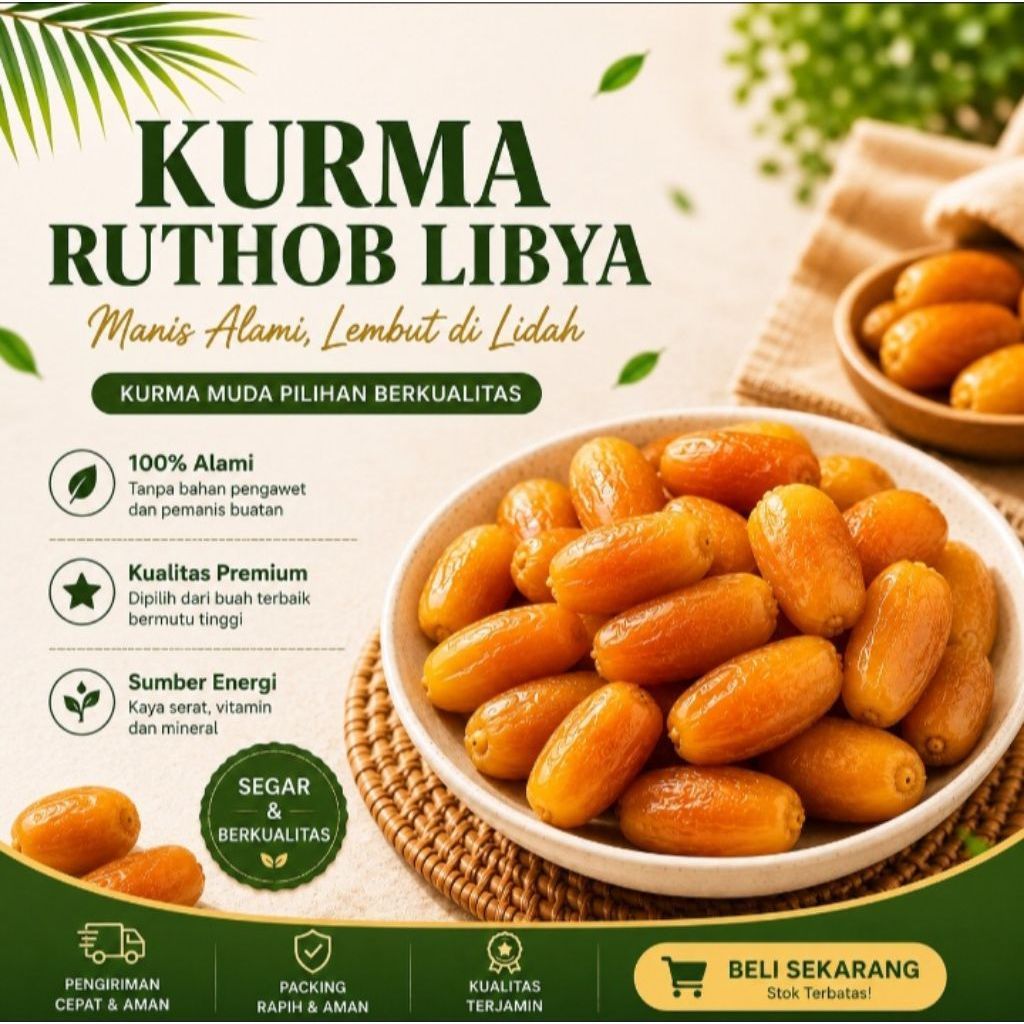 Kurma Muda Kurma Ruthob Libya 1kg | Ruthob Libya Fresh