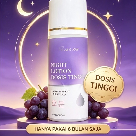 Fuji HB Night Lotion Dosis Tinggi Putih Cerah Merata /HB PEMUTIH BADAN DOSTING EXTRA WHITENING  DOSI