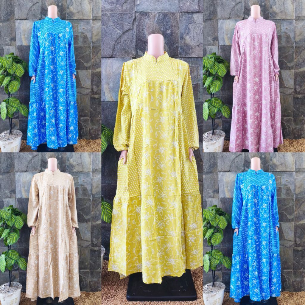 {Ld 116 Cm} PUTRI DIANA BATIK // GAMIS SELENA