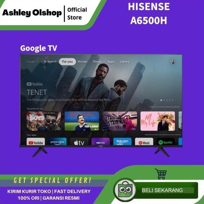 Tv Hisense Google Tv 50 Inch 50A6500H 4K Uhd Google Tv 50A6500 Hisense