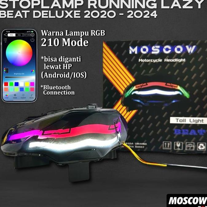 VIRYEOU LAMPU STOP BEAT DELUXE MOSCOW ORIGINAL BY APK IOS ANDROID 210 MODE RGB WARNA WARNI GEN 1 STO