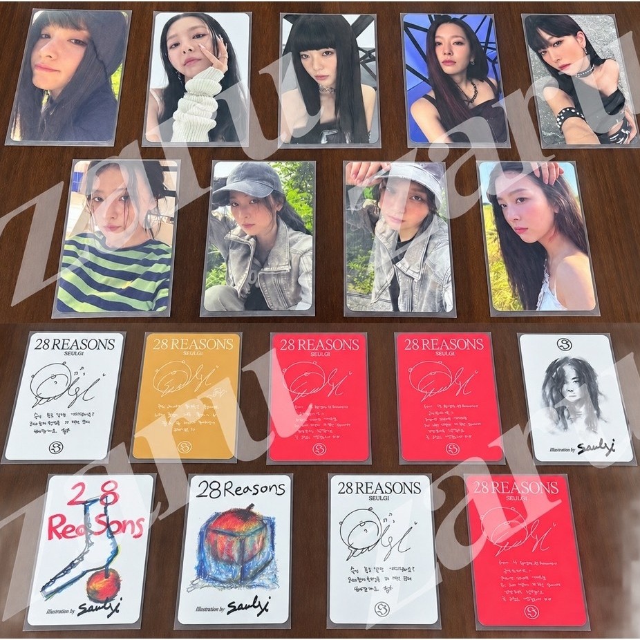 Photocard PC Seulgi Red Velvet 28 Reasons & Lisa Blackpink Alter Ego Original