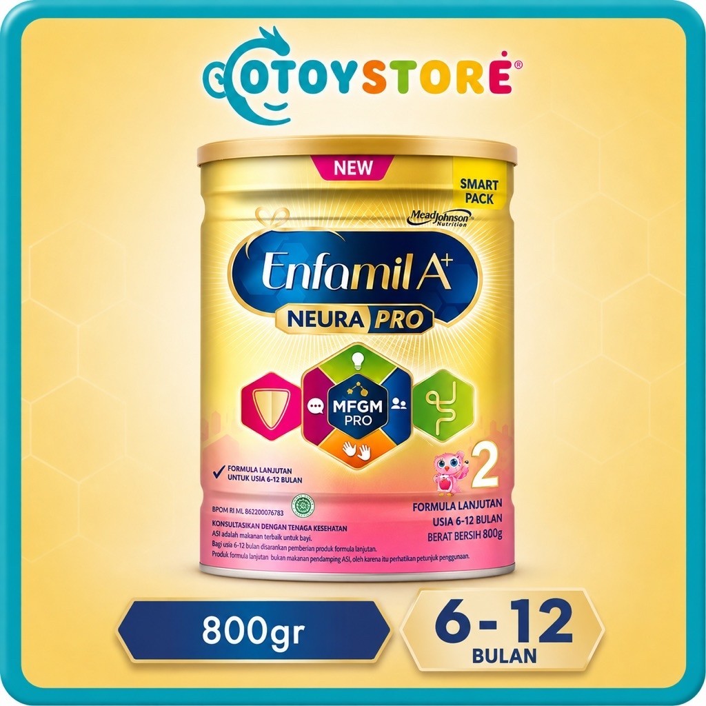 Enfamil A+2 Plain Susu Formula 6-12 Bulan 800 g