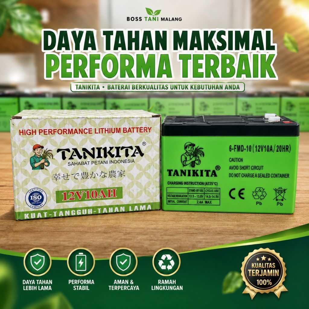Batrai Lithium 10 AH TANIKITA/Batrai sprayer lithium 10 Ah/Aki lithium sprayer/Batrai sprayer lithiu