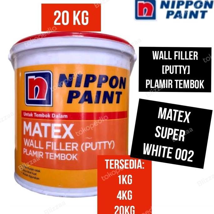 Dempul Matex 20Kg Plamir Matex 20Kg Wall Putty Super White Nippon Paint