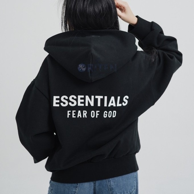 Essentials Classic Fit Hoodie Black Original