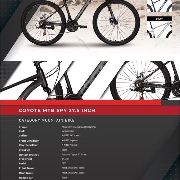 Sepeda Gunung MTB ELEMENT COYOTE 27,5 SPY