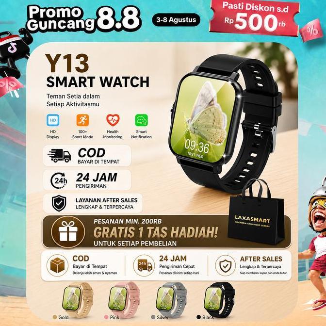 Smartwatch Sport  Layar  1.83" HD Touchscreen -  Jam tangan Bisa Terima/Tolak Telepon, Monitor Tidur
