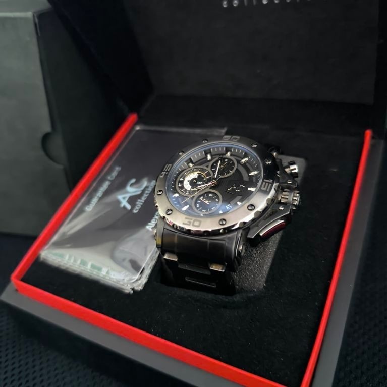 Jam Alexandre Christie Collection 9205 Second Mulus Kaca Rantai Mulus Fullset