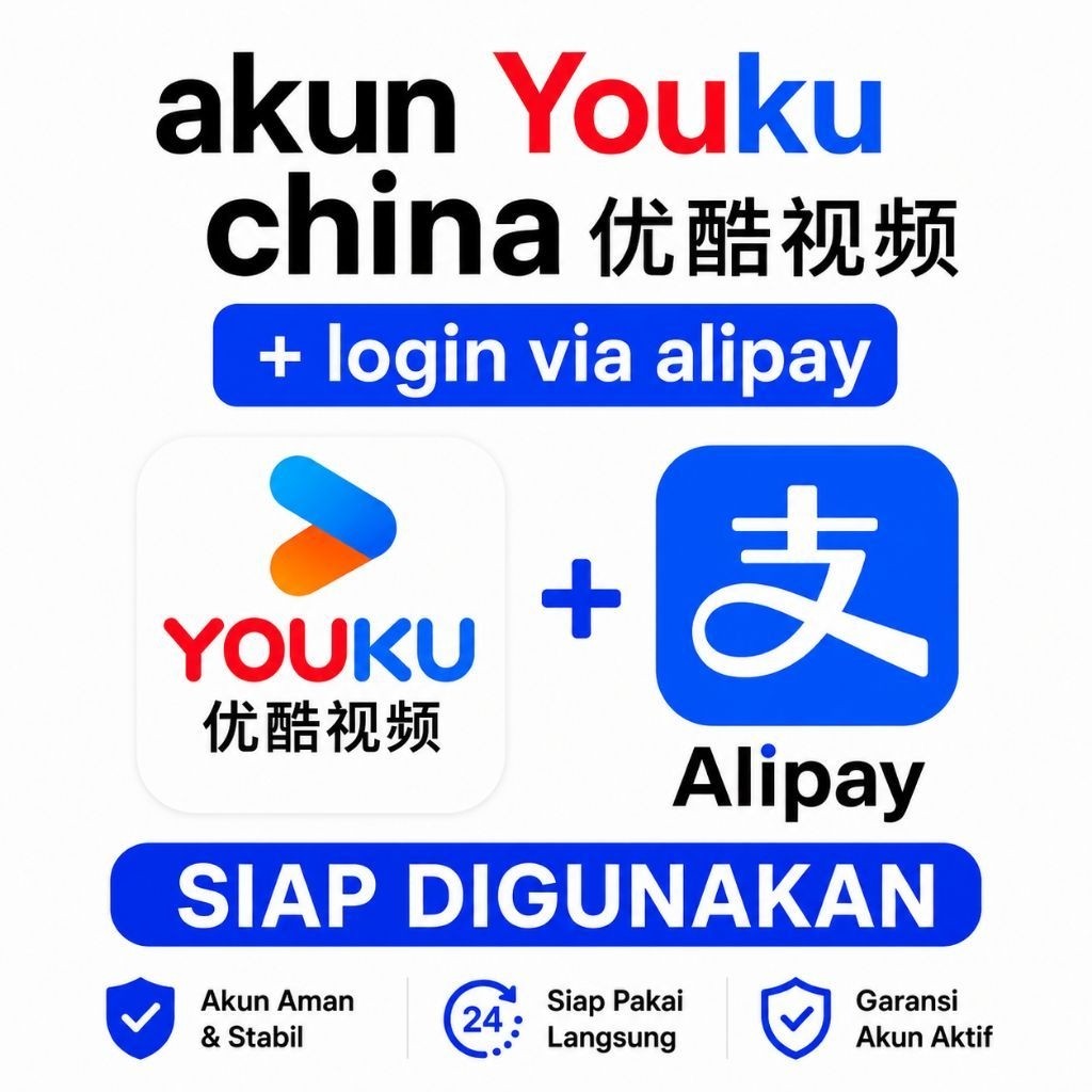 Akun Youku China Login via Alipay