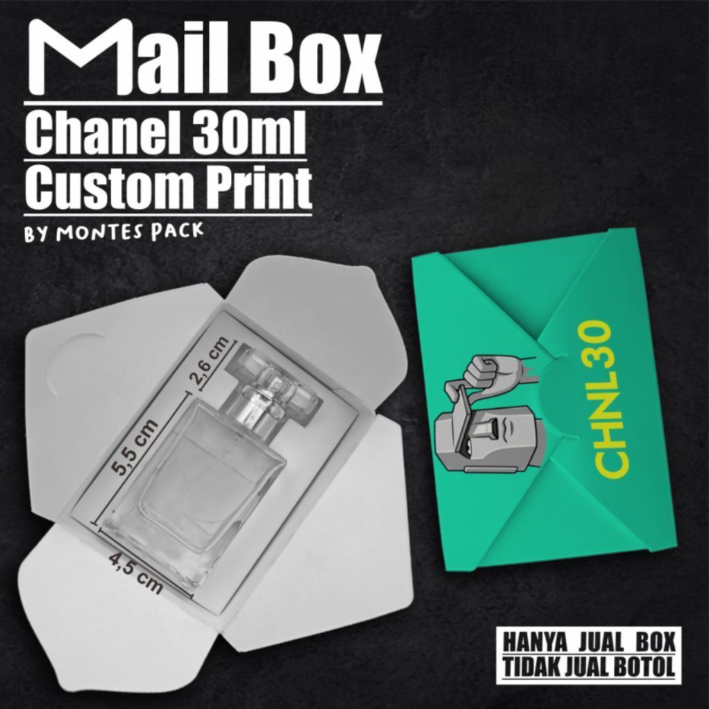 MAIL BOX Custom Print | model Chanel 30ml | Box parfum Printing