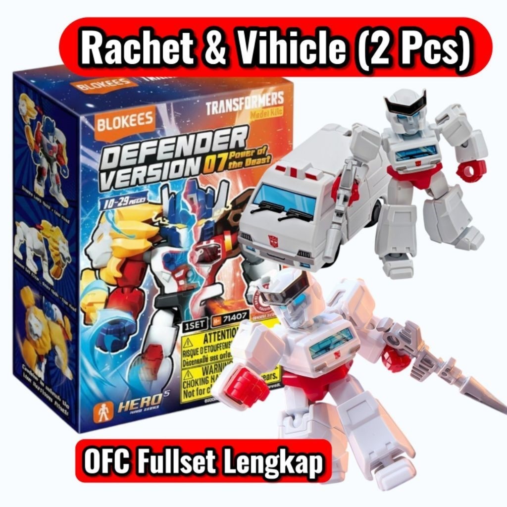 Blokees Transformers GDV 07 Rachet & Rachet Vihicle (2 Pcs) OFC Fullset