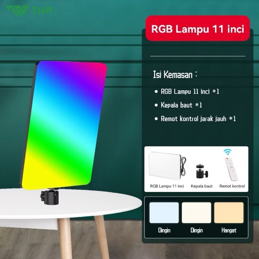 TNW Lampu RGB Lampu Foto Led RGB Lampu Lighting HP Kamera Lighting