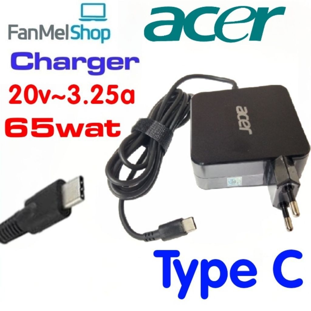Charger Acer Chromebook Plus 515 CB515-2H, Chromebook 516 GE CBG516-1H, Chromebook Vero 712 514 CBV5