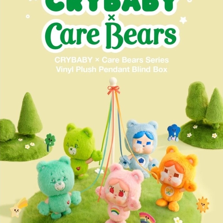 [BOOKED - Vindia] Popmart Crybaby Care Bears Plush Pendant - Grumpy Bear