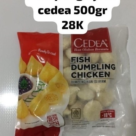 Dumpling Ayam Cedea 500gr topping seblak. Frozen Food Instan Palembang