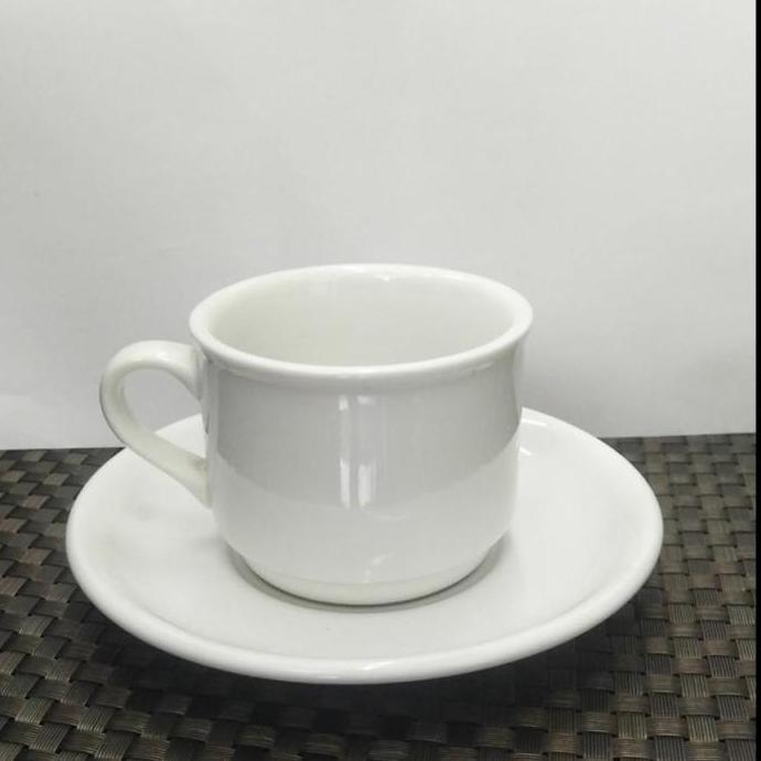 Cangkir / Gelas Set Sango Keramik Tebal Putih Mirip Nikura 055012 Pasti Promo