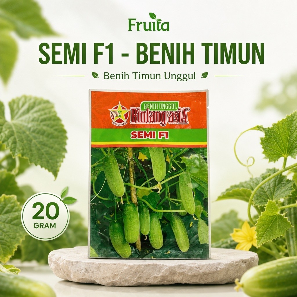 BENIH TIMUN SEMI F1 20GRAM - Garansi Original 100% Benih Mentimun Semi