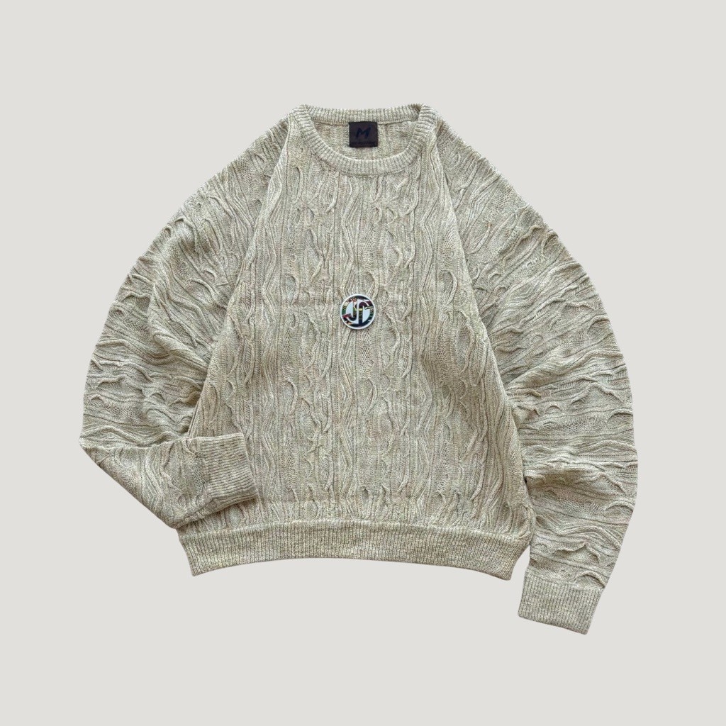 MIR COLLEZIONE 3D Pattern Knit Sweater | COOGI Style