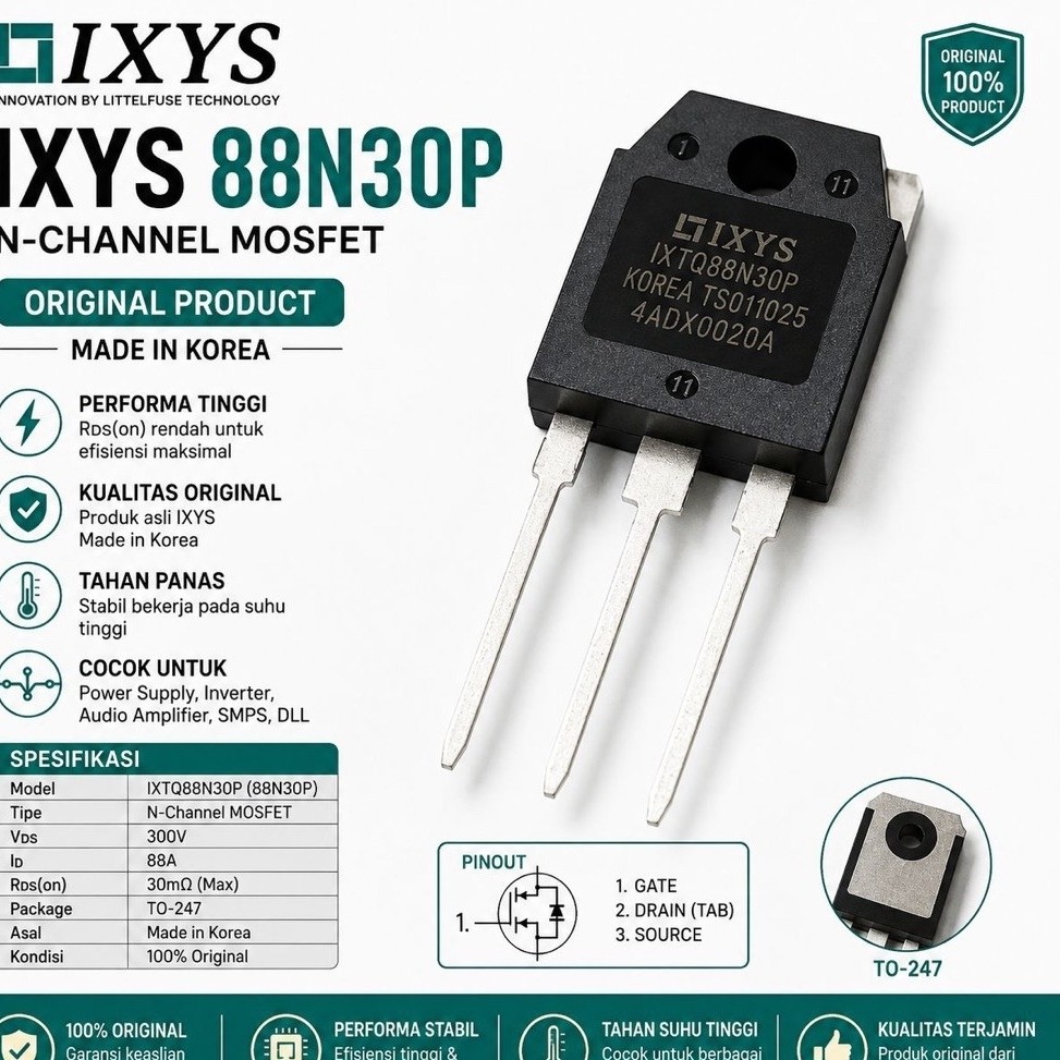 Osfet IXYS 88N30 Ori made in Korea