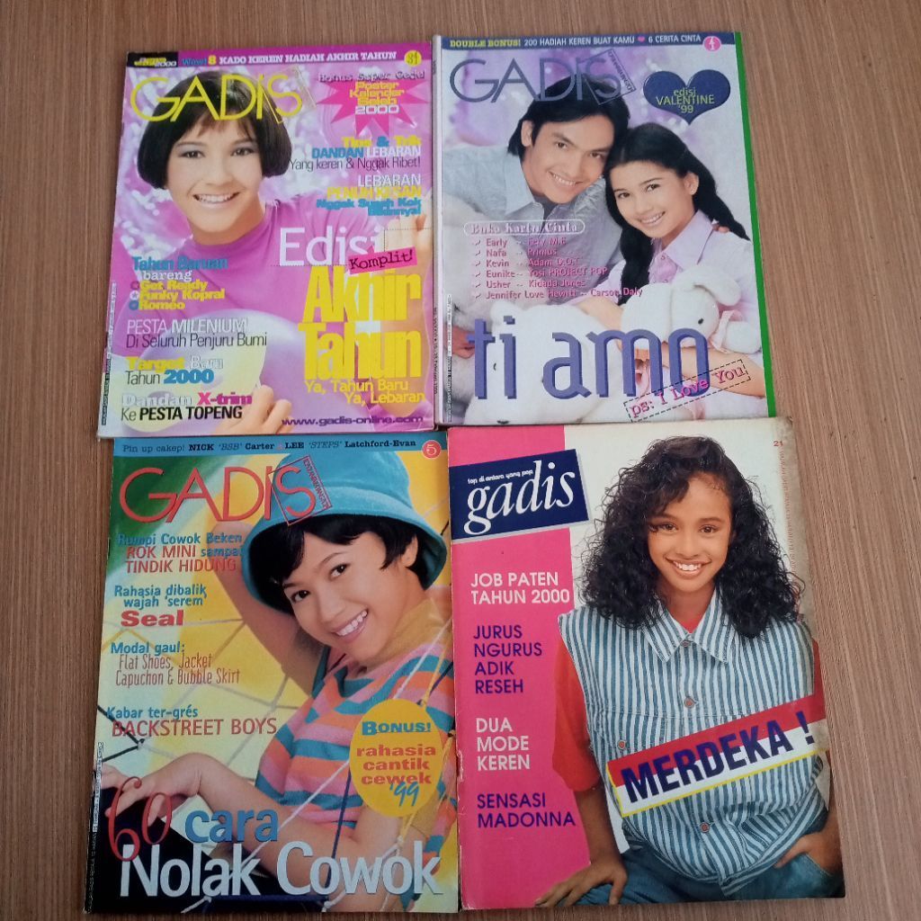 Majalah gadis tahun 1990 1999 majalah lawas remaja populer jadul