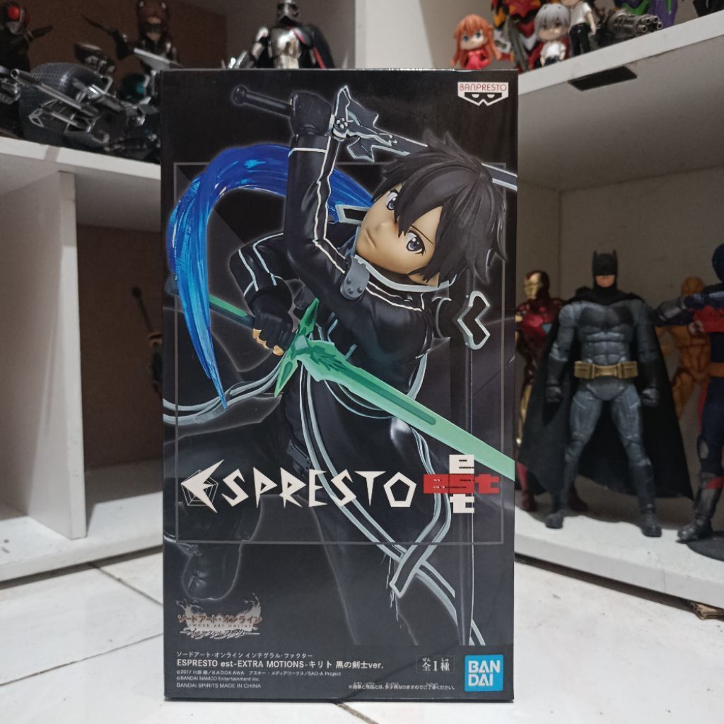 Figure Banpresto Sword Art Online - Espresto Kirito est Extra Motion Ver