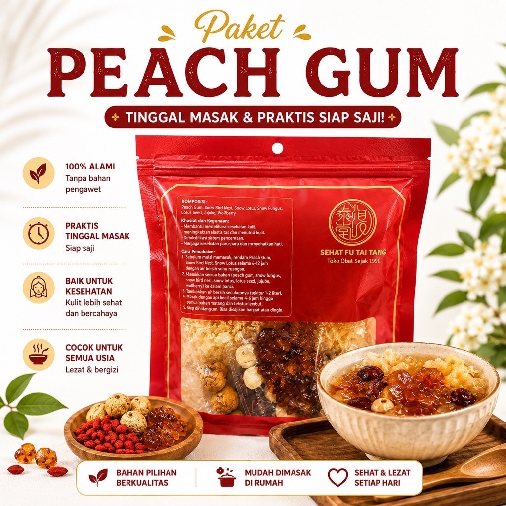 Peach Gum Collagen Dessert Paket Peach Gum SUPER