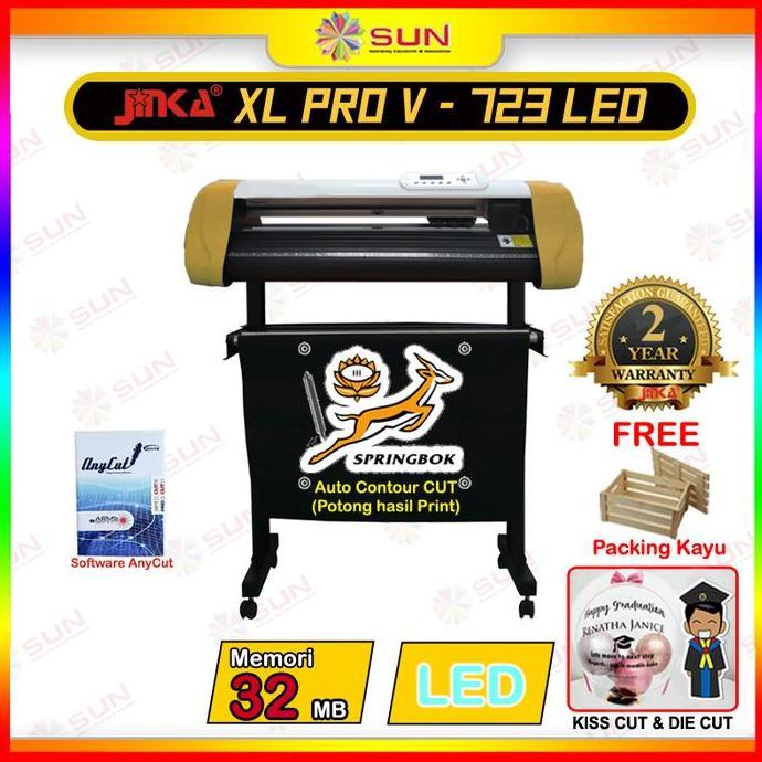 Mesin Cutting Sticker Jinka 72 cm Auto Contour Cut Terbaru - XL Pro V 723 LED( Auto Contour Cut ) Pe