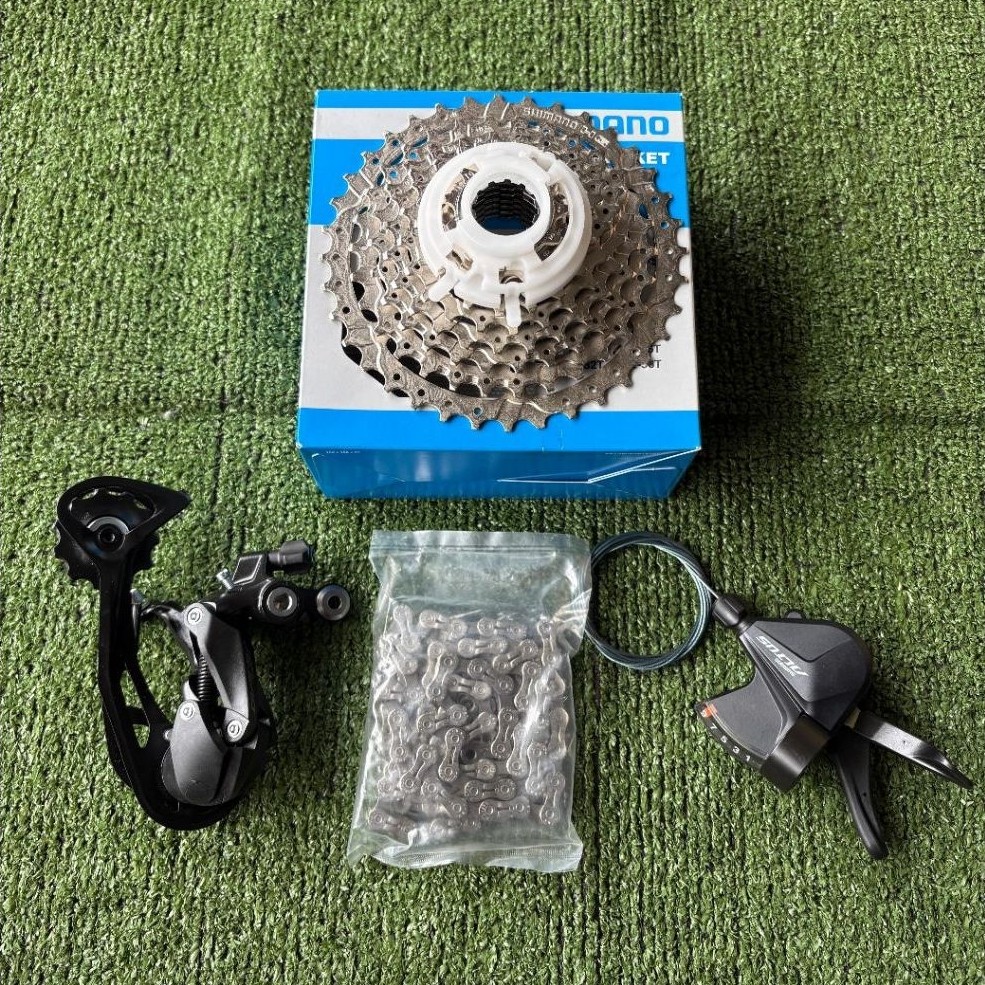 Groupset Mini SHIMANO ALTUS MIX SHIMANO ALIVIO HG400 1x9 Speed Original New