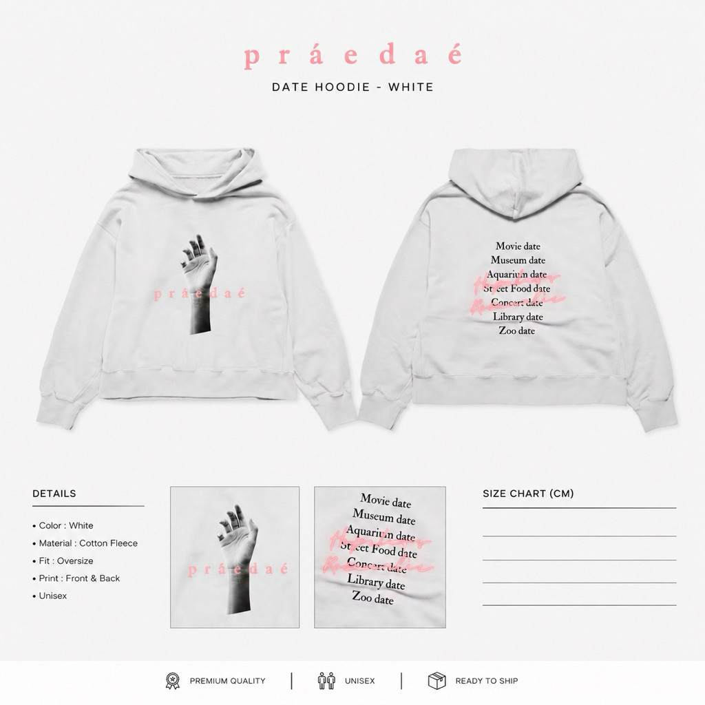 100% PRAEDAE HOPELESS ROMANTIC HOODIE KNITWEAR VALENTINE