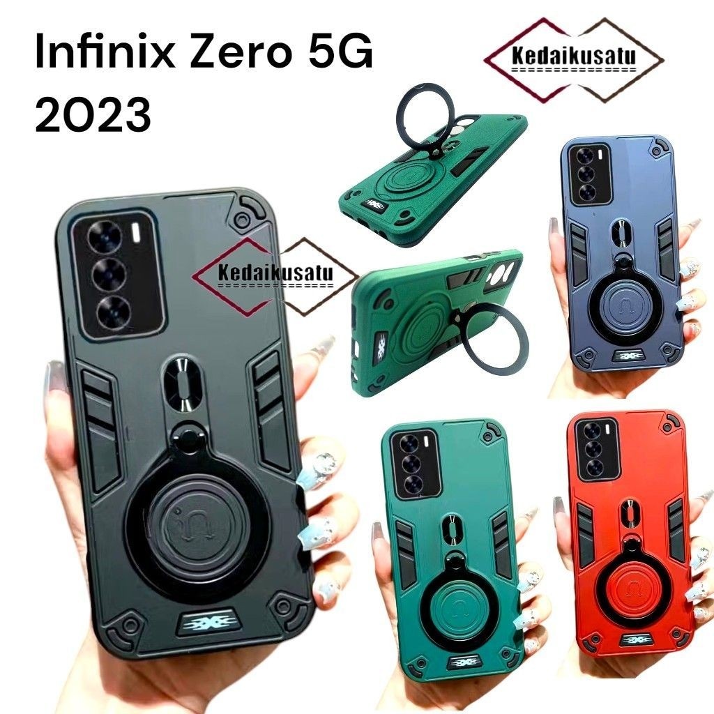 Infinix Zero 5G Robot Ring Case 360 Stand Infinix Zero 5G