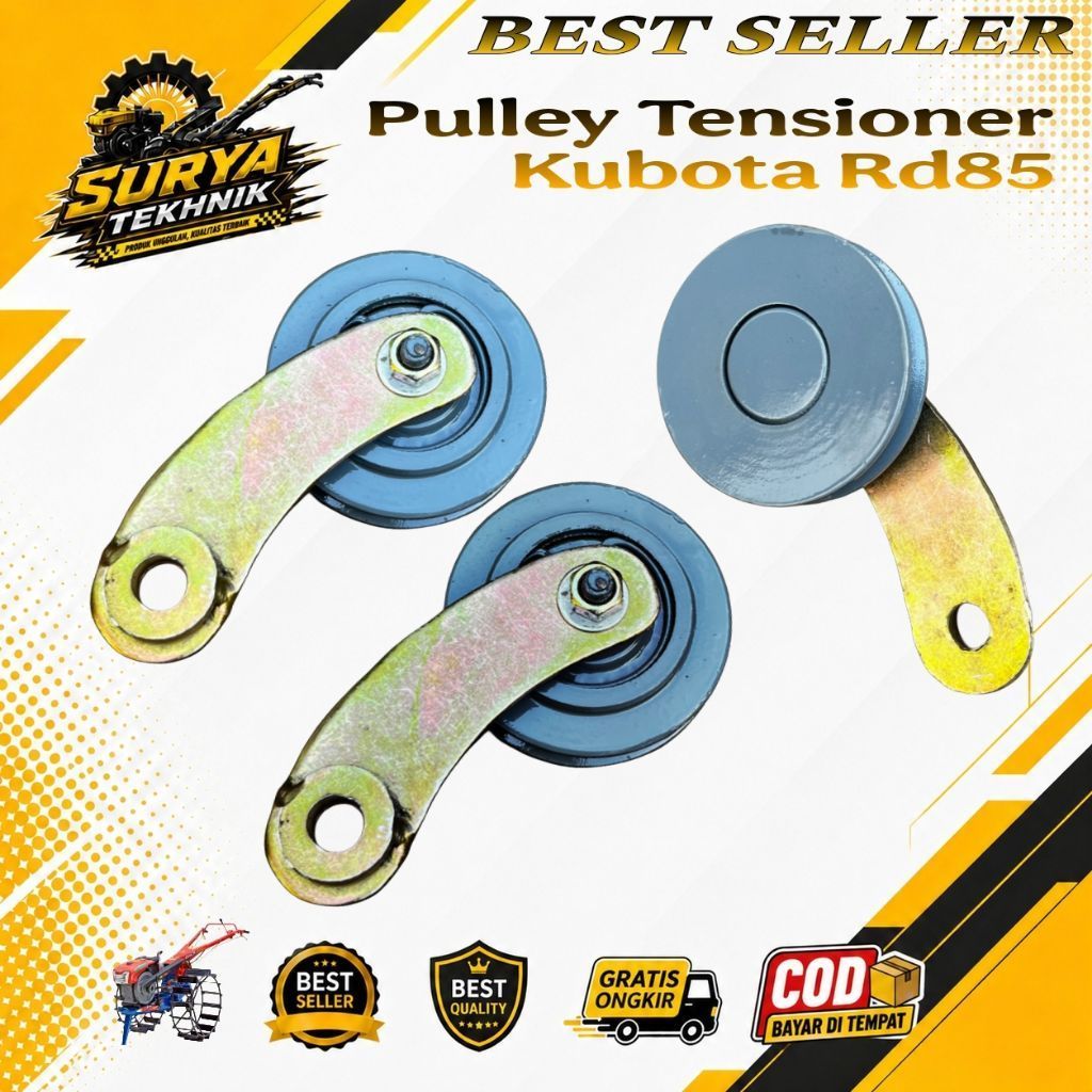 Sparepart Mesin Diesel Original Pulley Tensioner Kubota RD85 | Pulley Penegang V-Belt Mesin Diesel K