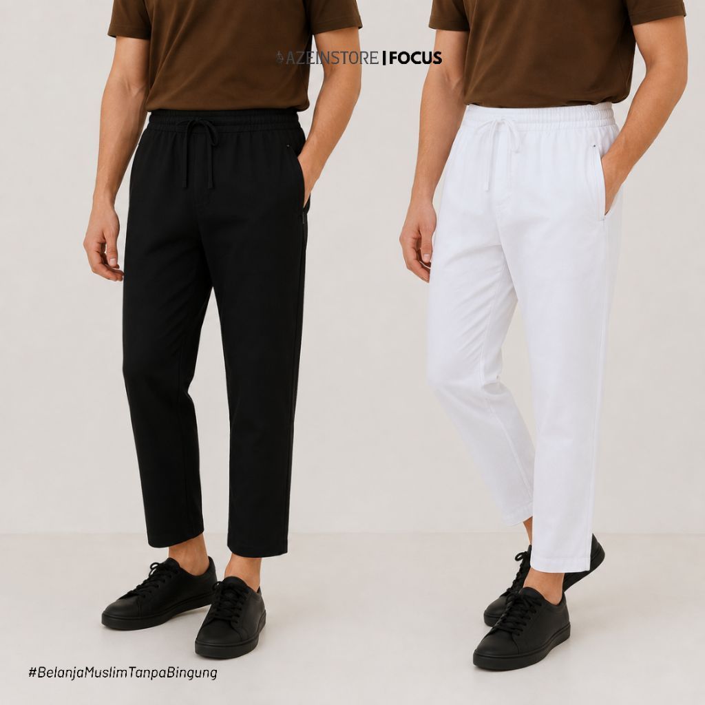 Celana Sirwal Pria 7/8 Cingkrang | Daleman Gamis Muslim Untuk Sholat & Harian