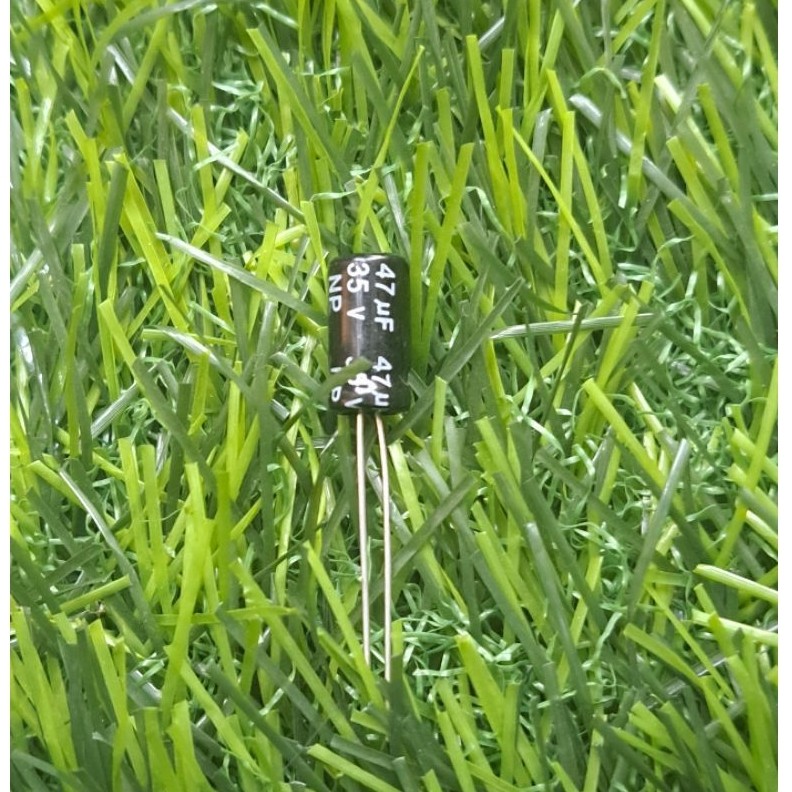 elco 47uf 35v NP nonpolar