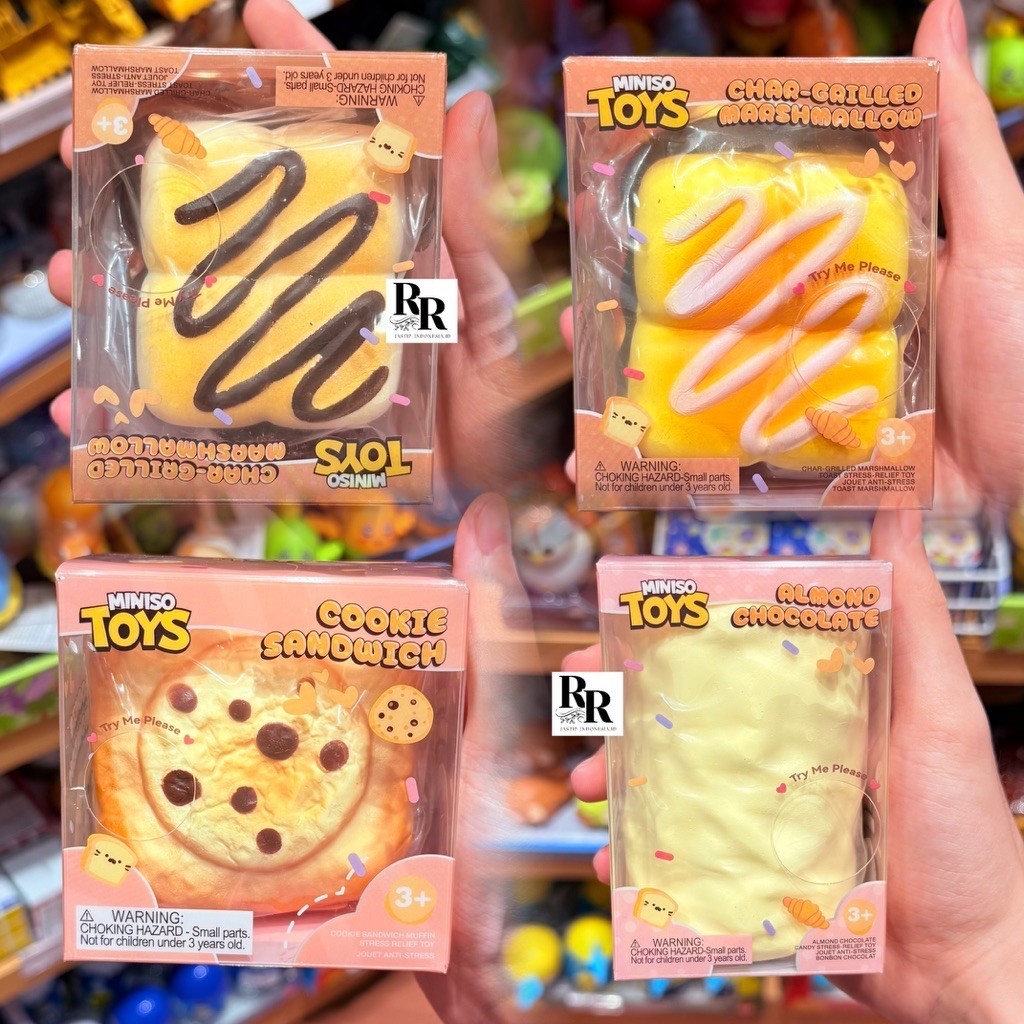 Miniso Toys - Squishy Kue / Squishy Viral / Miniso Toys Collection Stress Relief Toy (Cookies Sandwi