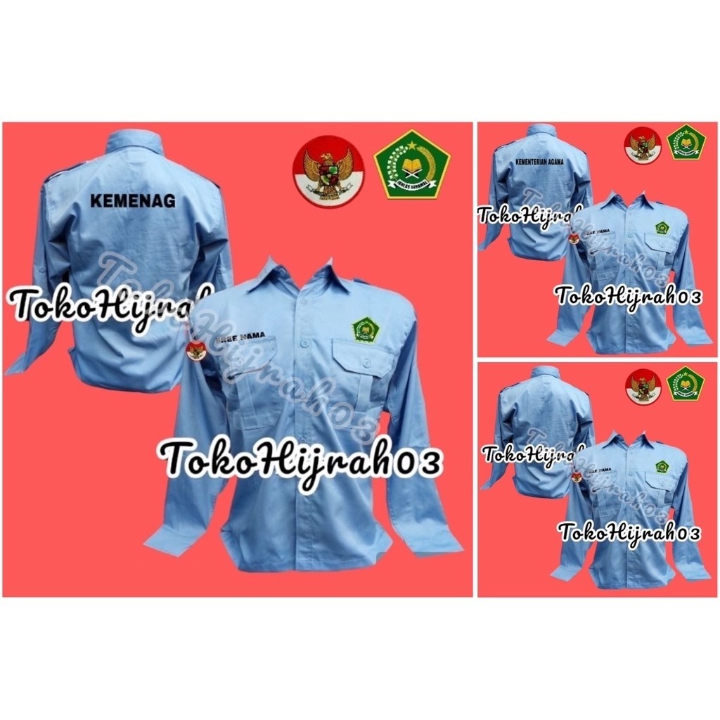 SERAGAM PDL KEMENAG KEMENTERIAN AGAMA SERAGAM PDH KEMENAG KEMEJA KEMENAG SERAGAM KERJA KEMENAG BAJU 