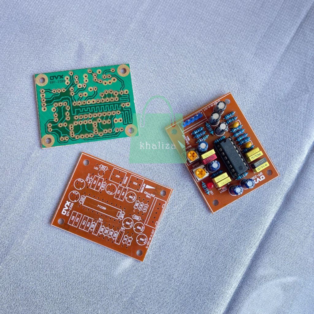 PCB Digital Echo PT2399 Trimpot FR2 Pertinax