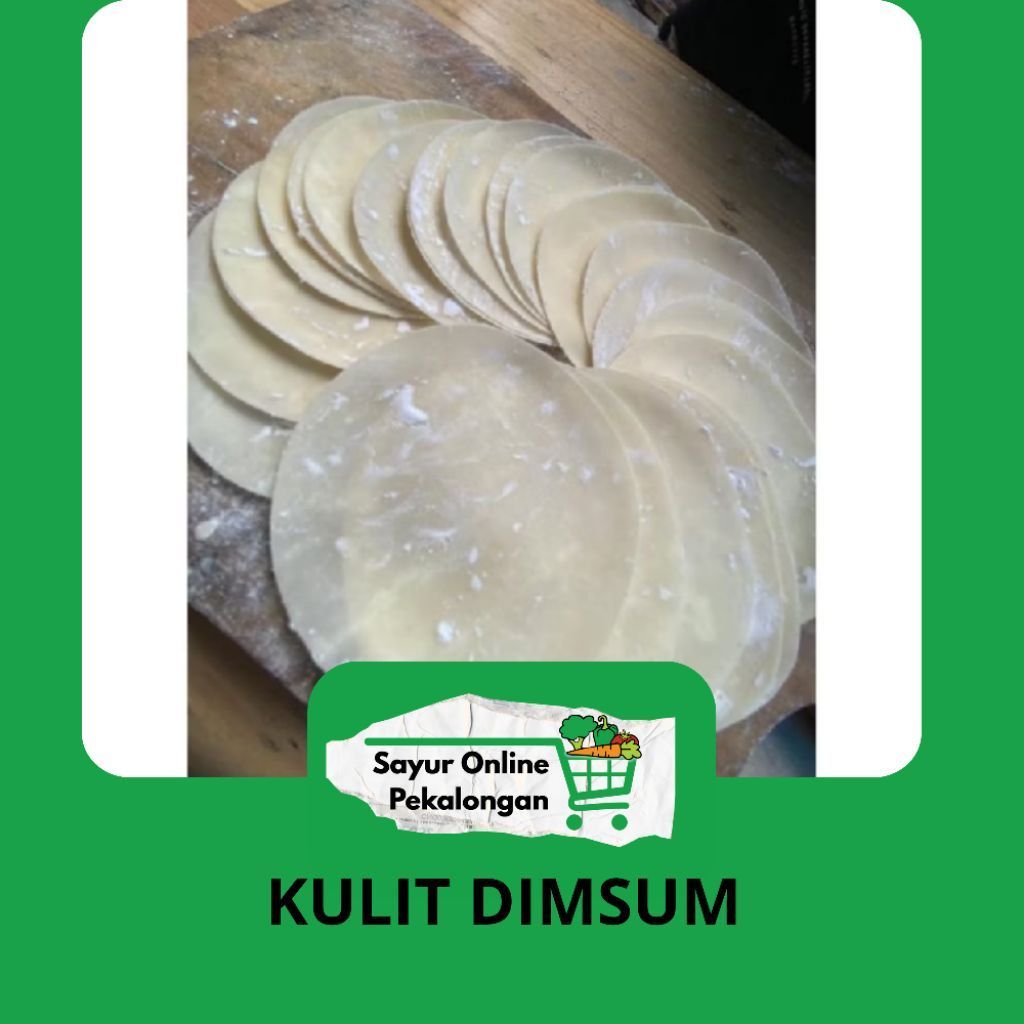 Kulit Dimsum Isi 50 Lembar Tipis dan Lembut untuk Dimsum - Sayur Online Pekalongan