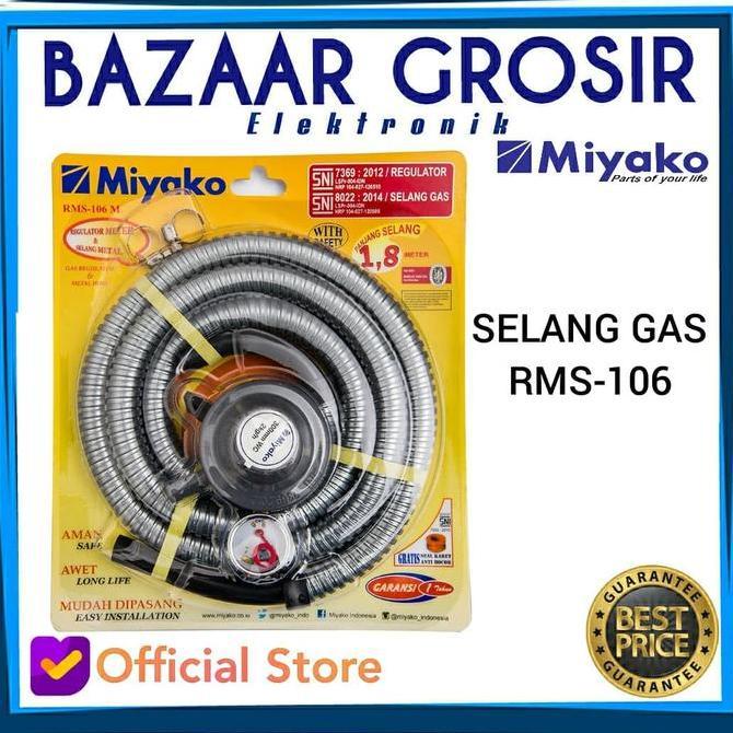 Regulator Gas Miyako Rms106 Selang Kompor Gas Rms 106