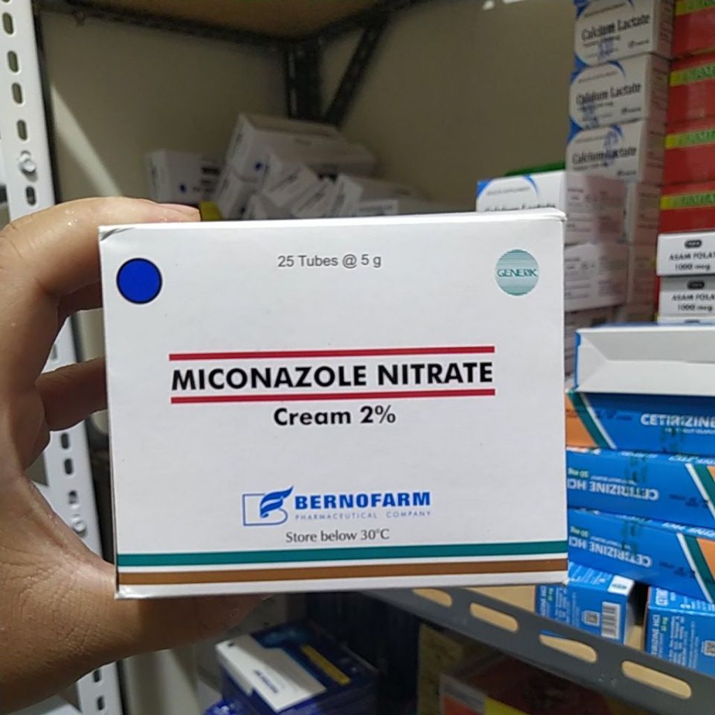MICONAZOL NITRATE CREAM BERNO BOX 25 TUBE 5G