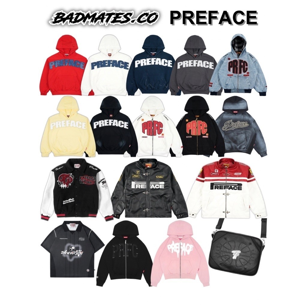 Preface Starlined, Preface Redtype, Preface Leather Jacket, Preface Cashbag, Preface X Telepati Orig