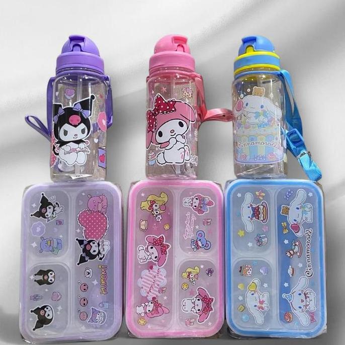 Kotak Makan/Lunch Box Set Makan Karakter Animals BPA FREE 3675/2361/2368 LBS