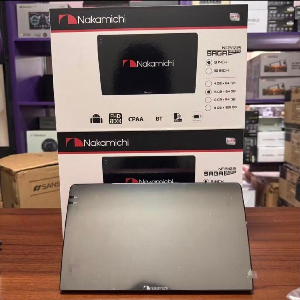 Nakamichi Saga Android Headunit 9" RAM 6/64GB