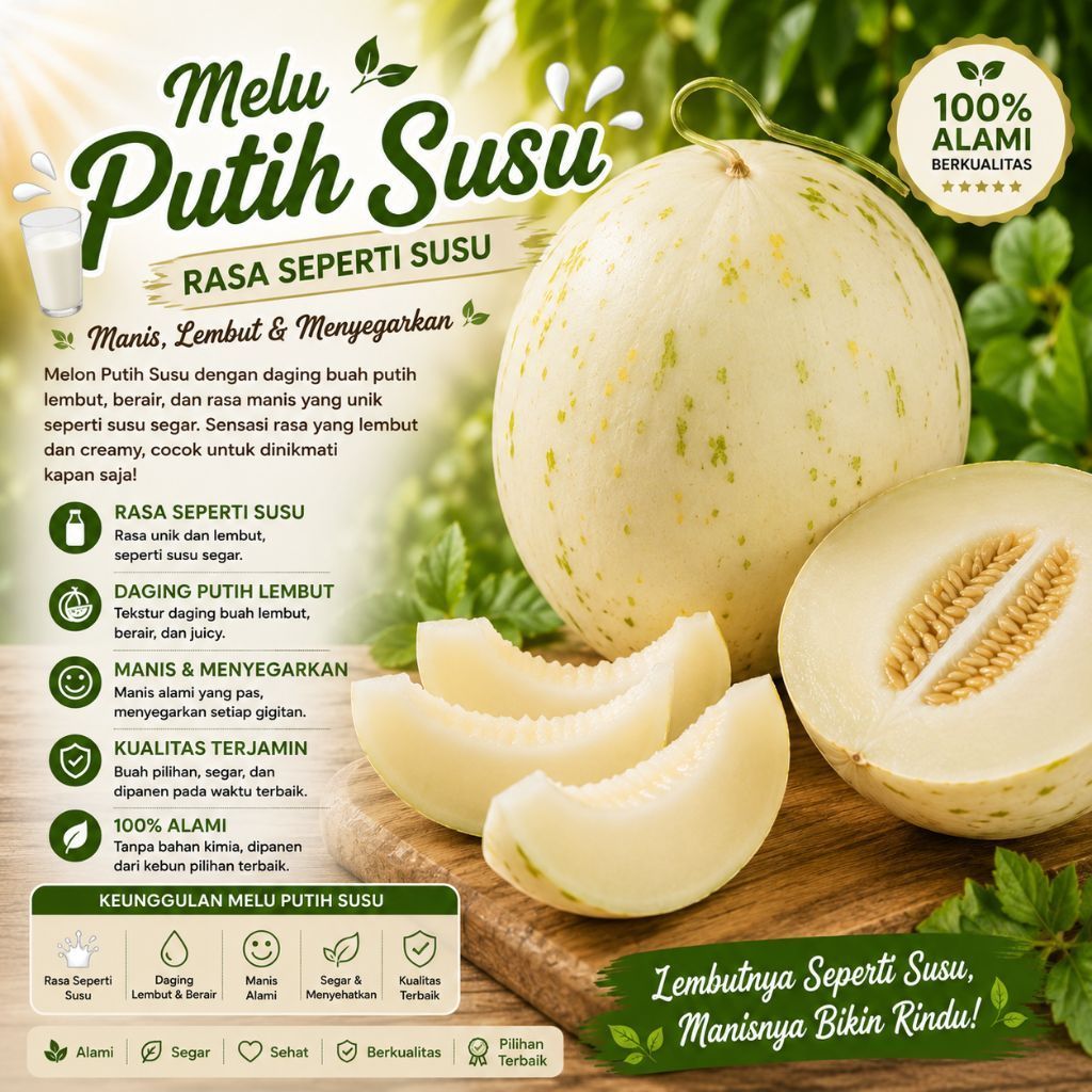 BUAH MELON DALMATION MELON SUSU MANIS