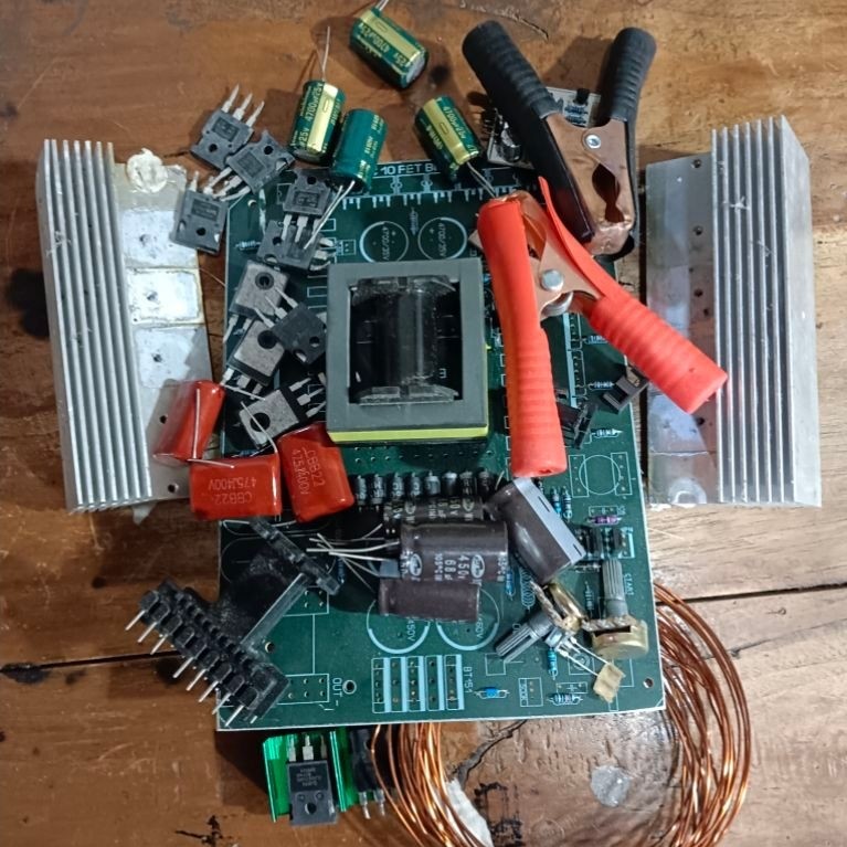paket pcb+ komponen komplit pdc 10 mosfet jumbo