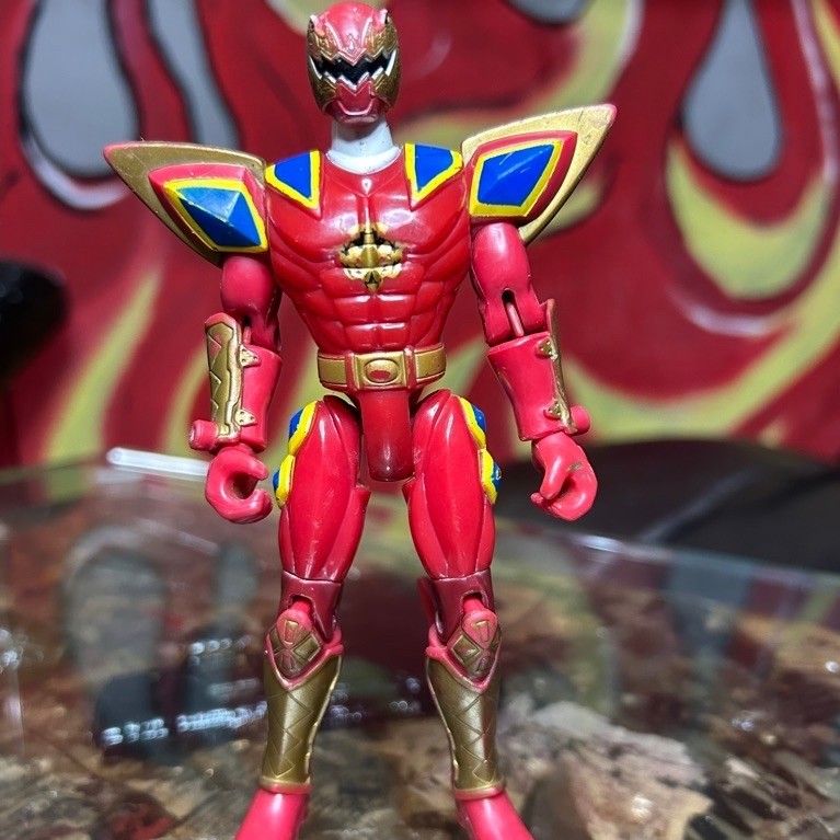 Power Rangers Dino Thunder Red Rangers Ori Preloved 15cm