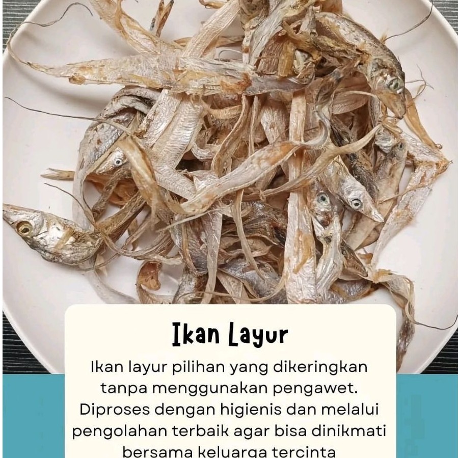 Ikan Layur Tawar Kering - Gereh Layur kemasan 100gr & 250gr