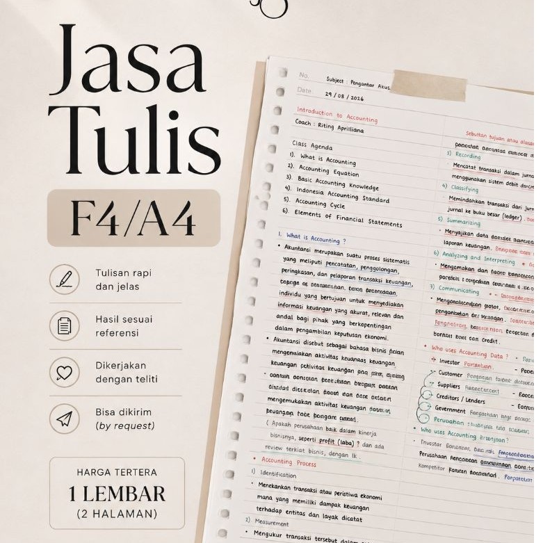 Jasa Tulis (Surat, Berkas, Tugas)