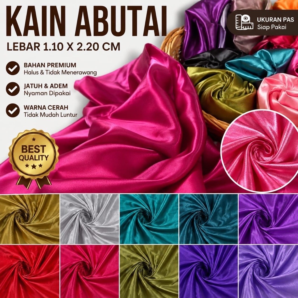 KAIN ABUTAI FILAMIN / BAHAN ABUTAI DEKORASI KILOAN