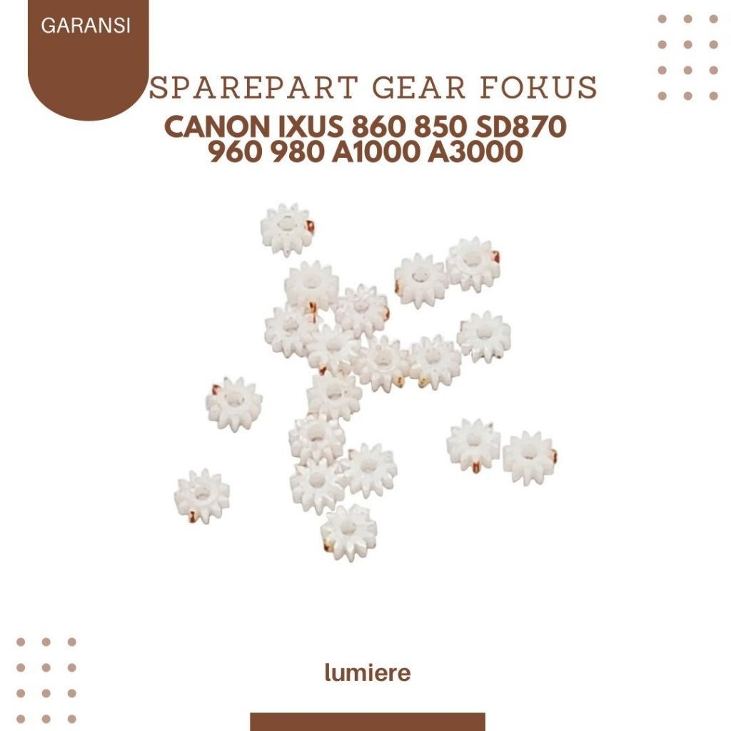 gear fokus canon ixus 860 850 sd870 960 980 a1000 a3000